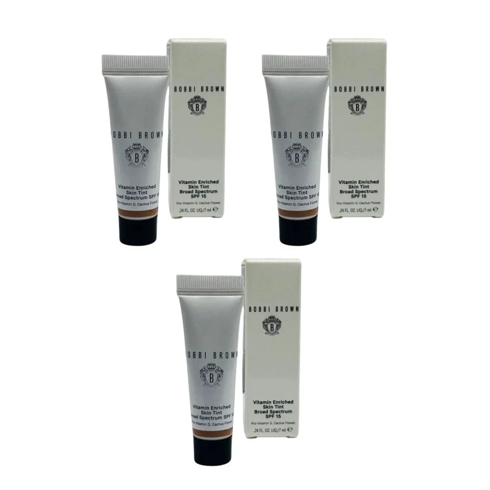 Bobbi Brown‎ Vitamin Enriched Skin Tint SPF 15 Golden 4 0.24 oz Lot of 3